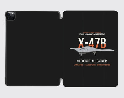 X-47B UCAS-D Carrier Wing Without a Cockpit design on black ipad tablet case