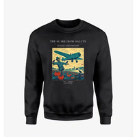 Thumbnail for VINTAGE G4396 - The Scarecrow Salute - Designed Sweatshirts design on black