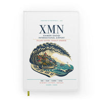 Thumbnail for Xiamen Gaoqi International Airport (XMN) design on white notebook