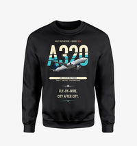 Thumbnail for Airbus A320 design on black sweatshirt