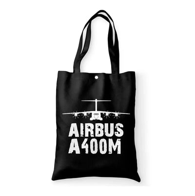 Airbus A400M & Plane aviation print tote bag, canvas.