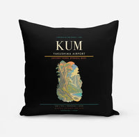 Thumbnail for Yakushima Airport (KUM) design on black pillow