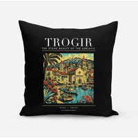 Thumbnail for TROGIR - Poster - Pillow - Black
