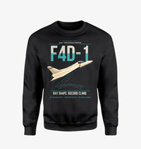 Thumbnail for F4D-1 Skyray design on black sweatshirt