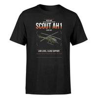 Thumbnail for Westland Scout AH1 design on black t-shirt, single-side print