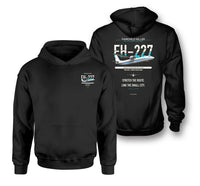 Thumbnail for Fairchild Hiller FH-227B design on black hoodie