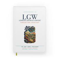 Thumbnail for London Gatwick Airport (LGW) design on white notebook