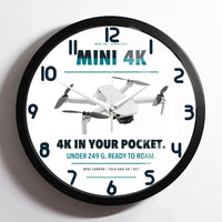 Thumbnail for DJI Mini 4K design on white framed wall clock