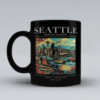 Thumbnail for SEATTLE - Poster - Mug - Black