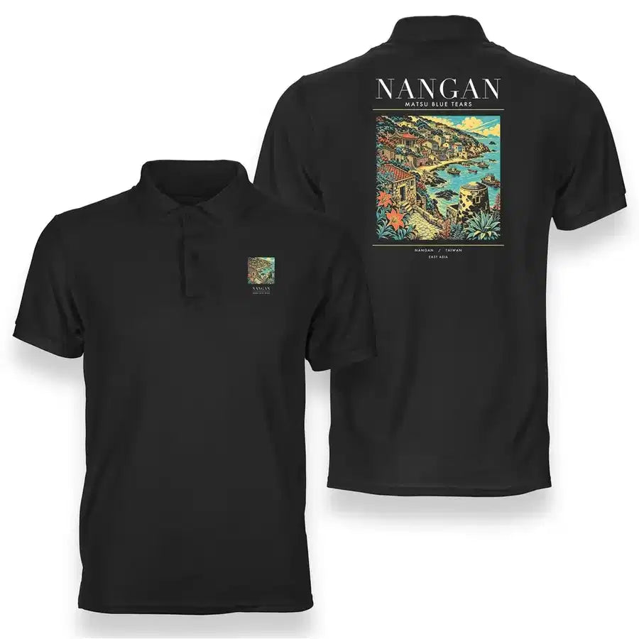 NANGAN - Poster - Double-Side Polo - Black