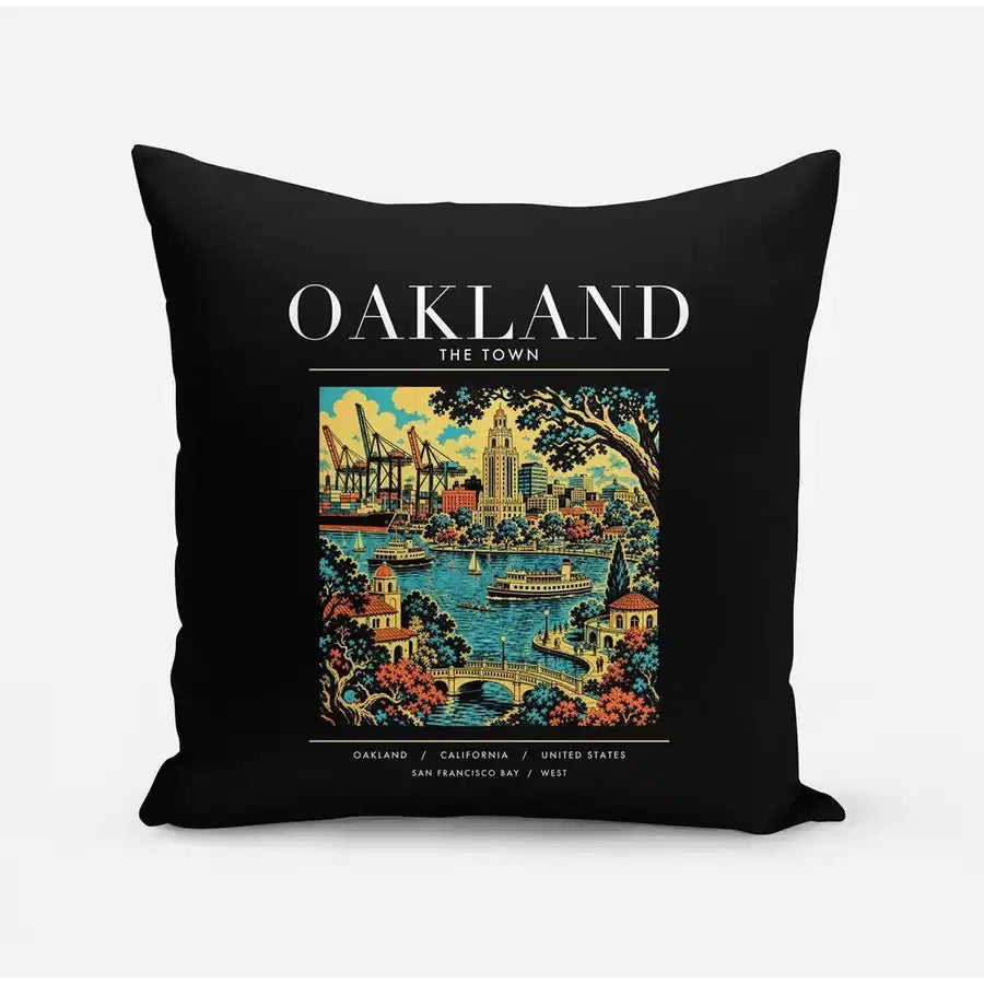 OAKLAND - Poster - Pillow - Black