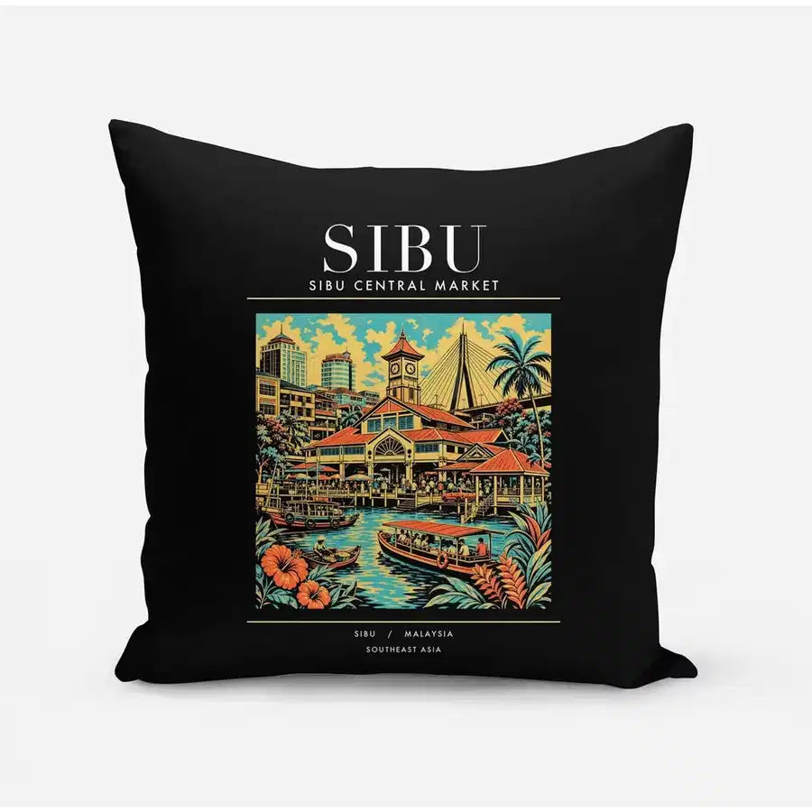 SIBU - Poster - Pillow - Black