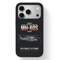 Thumbnail for Sikorsky MH-60S Seahawk design on black magsafe iphone case, for iPhone 17 Pro