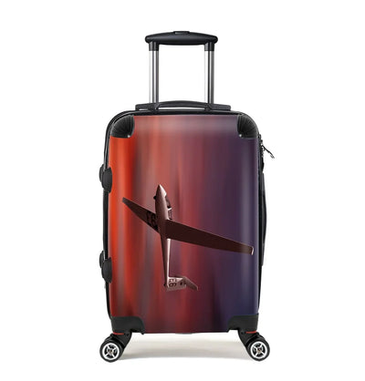 Cruising Glider at Sunset Cabin Size aviation luggage in durable shell.