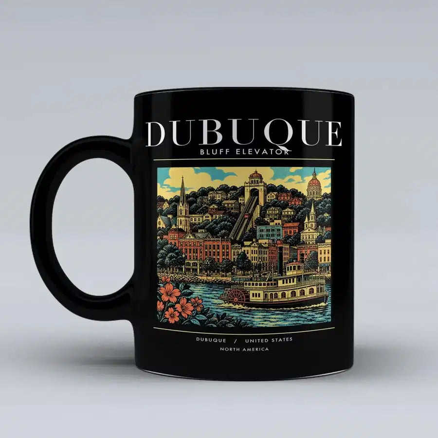 DUBUQUE - Poster - Mug - Black
