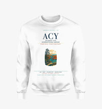 Thumbnail for Atlantic City International Airport (ACY) design on white sweatshirt