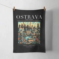 Thumbnail for OSTRAVA - Poster - Towel - Black