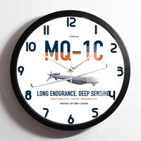 Thumbnail for MQ-1C Gray Eagle ER design on white framed wall clock