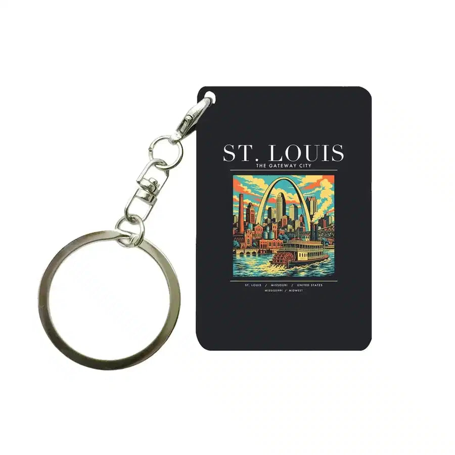 ST. LOUIS - Poster - Key Chain - Black