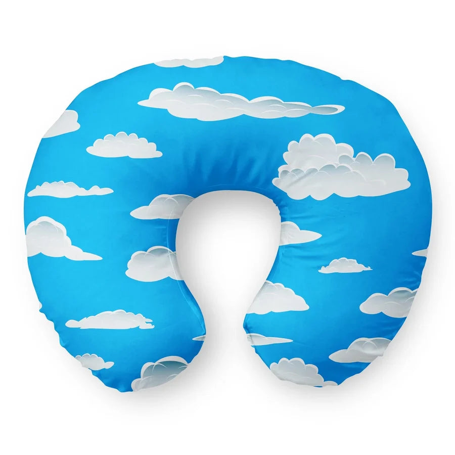 Amazing Clouds Travel & Boppy aviation design on memory foam with soft cover travel pillow.