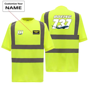 Super Boeing 737+Text Reflective Polo & T-Shirts