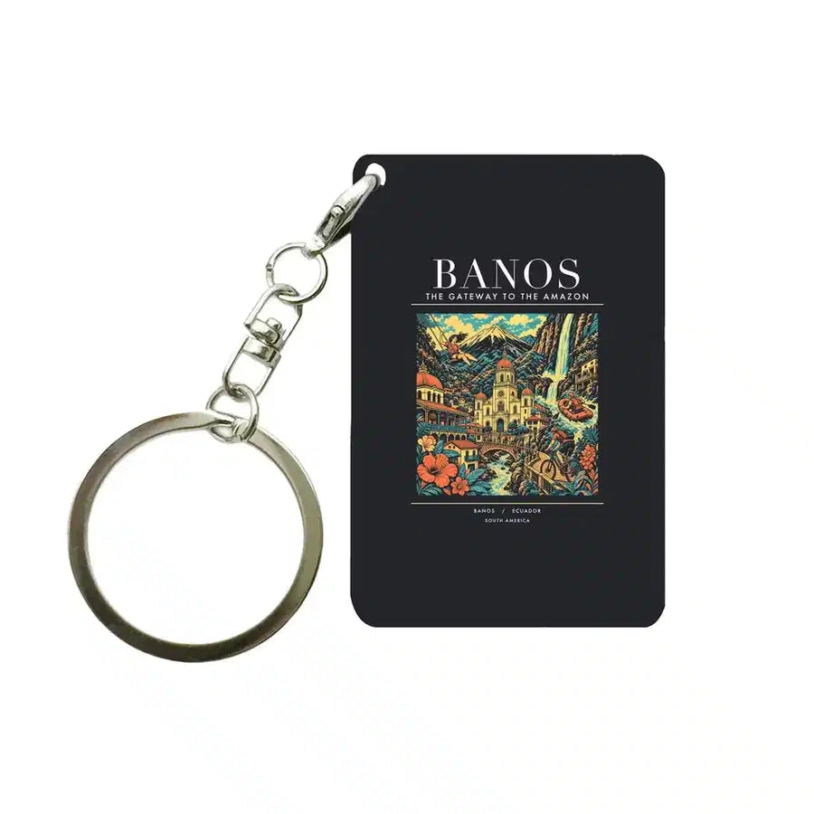 BANOS - Poster - Key Chain - Black