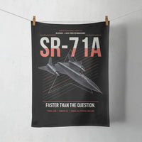 Thumbnail for SR-71A Blackbird design on black towel