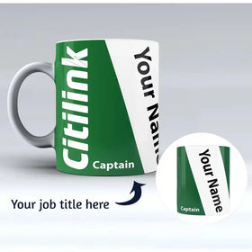 Citilink Airlines Designed Ceramic White Mugs