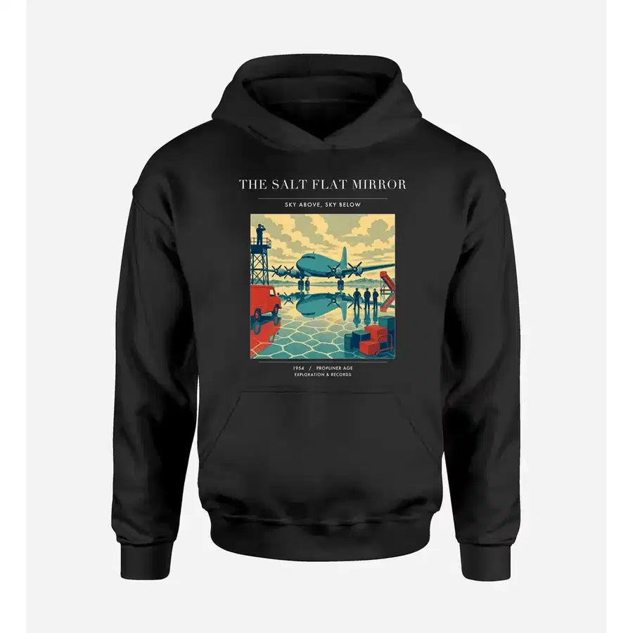 VINTAGE G4333 - The Salt Flat Mirror - Premium Hoodie design on black premium