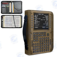 Thumbnail for Flight Management aviation PU accessories bag in PU faux leather.