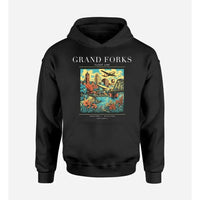 Thumbnail for GRAND FORKS - Poster - Premium Hoodie - Black