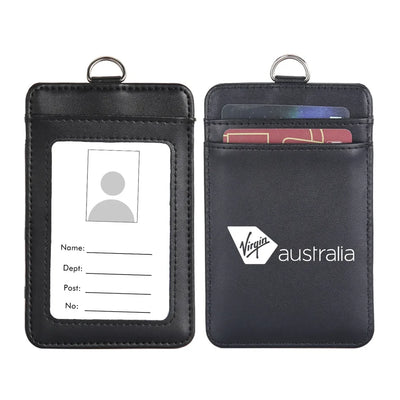 Virgin Atlantic Airlines aviation ID card holder in faux leather.