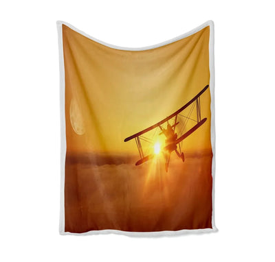 Flying is an Adventure Bed Blankets & aviation print on soft fleece blanket.