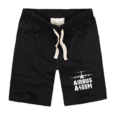Airbus A400M & Plane aviation design on soft cotton shorts.