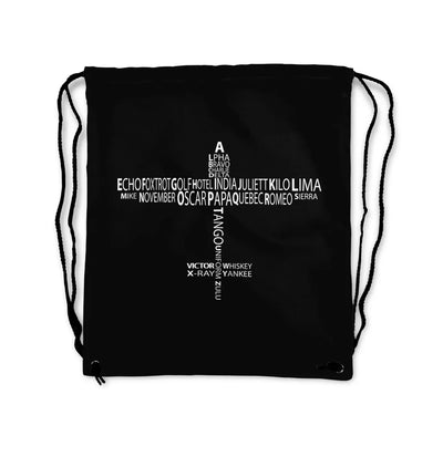 Propeller Shape Aviation Alphabet Drawstring Bags aviation design on durable wood with painted finish propeller-shape alphabe.