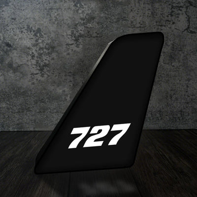 Boeing 727 Flat Text Led Aircraft Tail aviation art 3D aircraft tail lamp in premium acrylic with LED.
