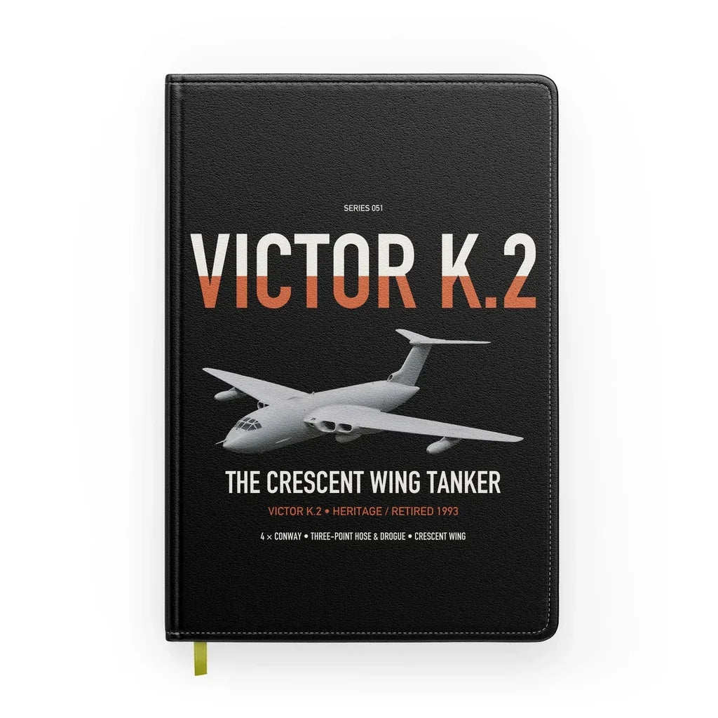 Handley Page Victor K.2 design on black notebook