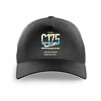 Thumbnail for Cessna 175 Skylark design on black printed hat