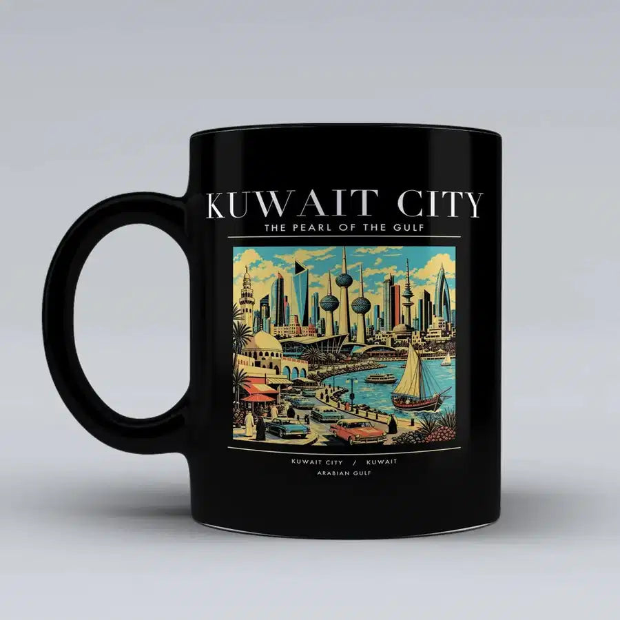KUWAIT CITY - Poster - Mug - Black