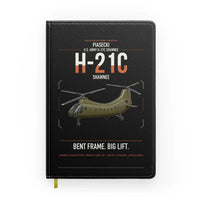 Thumbnail for Piasecki H-21C Shawnee design on black notebook