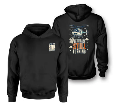 SIGNAL 204 - After Dark Still Turning - Double-Side Hoodie design on black double side hoodie