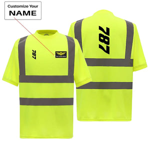 Boeing 787 Text Reflective Polo & T-Shirts