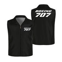 Thumbnail for Boeing 707 & Text Thin Style aviation design printed on lightweight shell with sleeveless design thin vest.