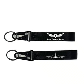 Boeing 747 Silhouette Hawk-shaped Key Chains