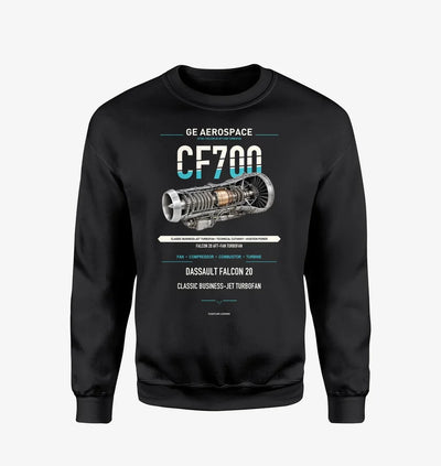 CF700 design on black sweatshirt