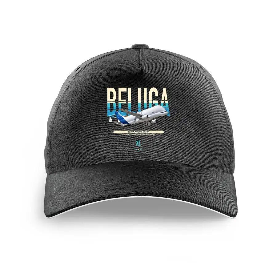 Airbus BelugaXL / A330-743L design on black printed hat