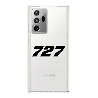 Boeing 727 Flat Text Transparent Silicone Samsung S & Note aviation print transparent Samsung Galaxy S/Note case, fits samsung.