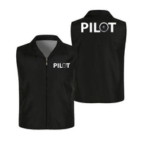 Thumbnail for Pilot & Jet Engine Thin Style aviation design printed on lightweight shell with sleeveless design thin vest.