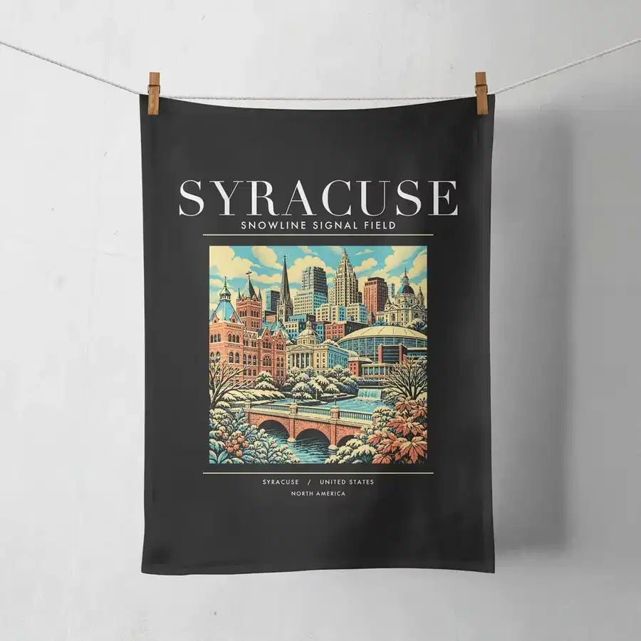 SYRACUSE - Poster - Towel - Black