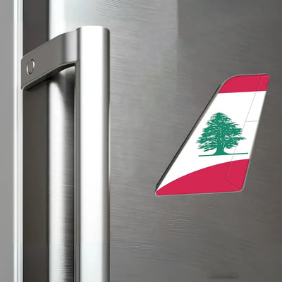 Middle East Airlines(MEA) aviation design tail magnet in 3D metal with magnetic back.